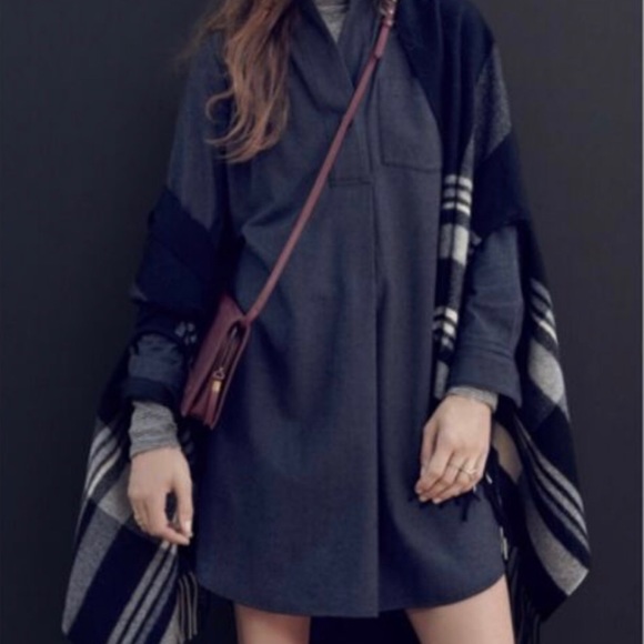 Madewell Dresses & Skirts - Madewell Wool Blend Flannel Latitude Shirtdress